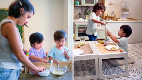 Mamička odsudzovaná za „lenivosť“ ukázala, ako si jej dvojročné dvojčatá samy pripravujú raňajky na stôl