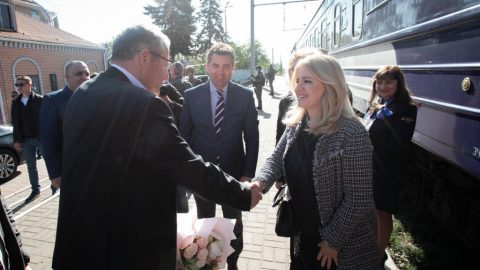 Prezidentka pricestovala do Kyjeva na rozlúčkovú návštevu Ukrajiny
