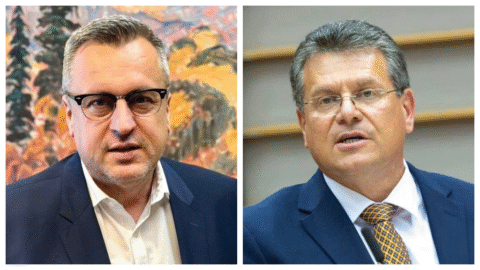 Slovenská národná strana vyzýva Fica, aby vymenil Maroša Šefčoviča