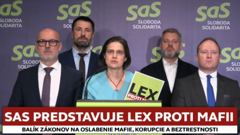 SAS: Liberáli predložili „Lex proti mafii“, chcú vrátiť späť NAKA aj špeciálnu prokuratúru